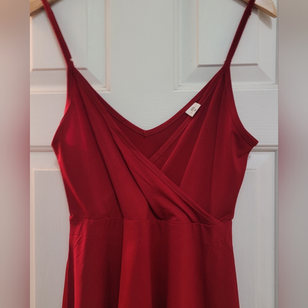 Red Mini Dress - Picture 2 of 4